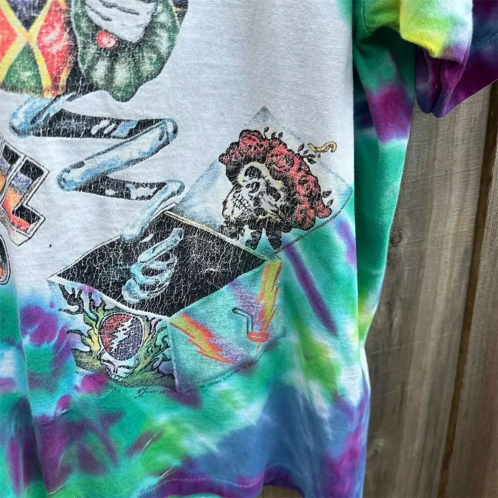 Vintage Tie Dye 1993 Grateful Dead Not Fade Away Single Stitch shirt Size L